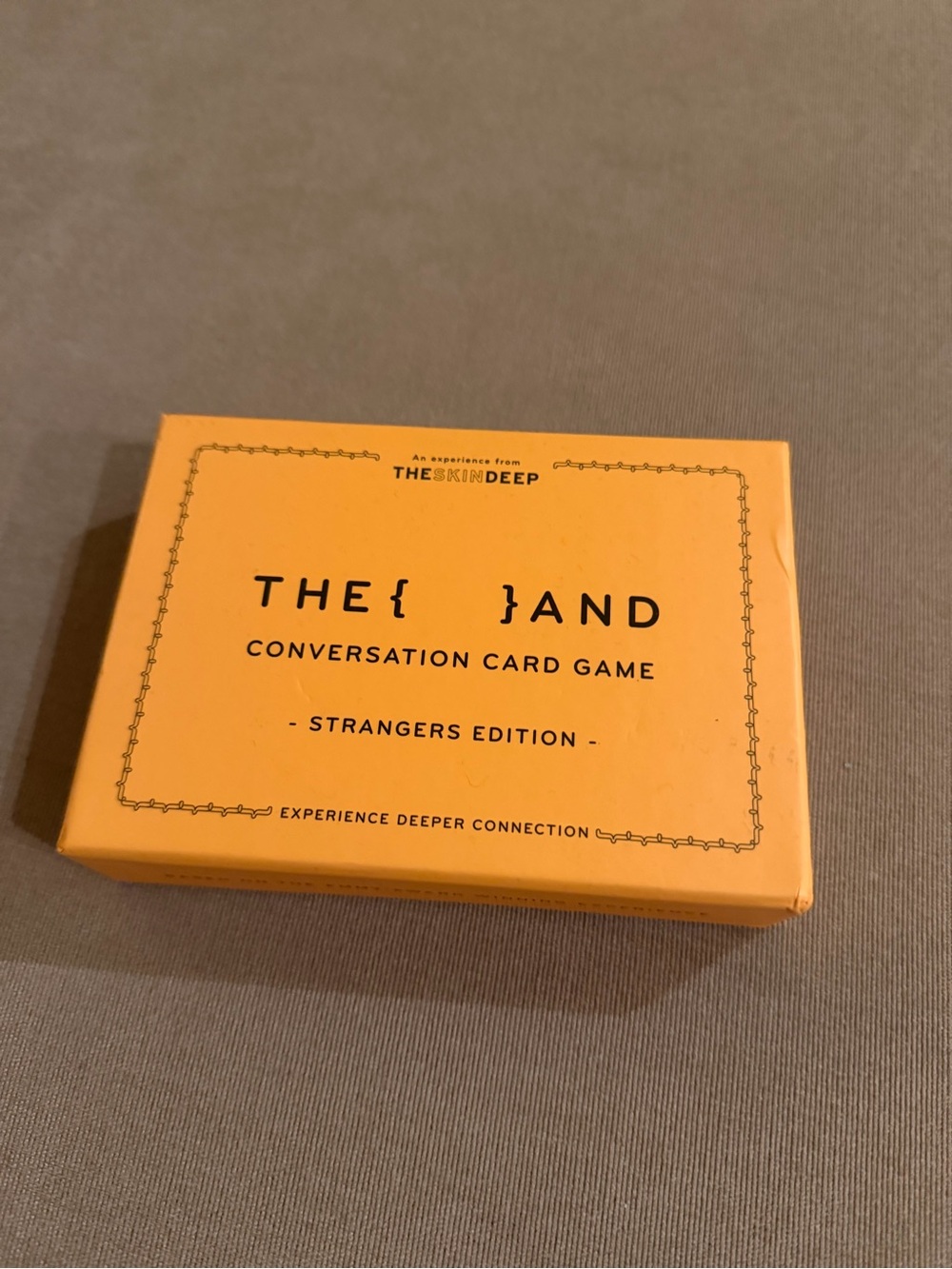 The And Conversation Card Game - Strangers Edition